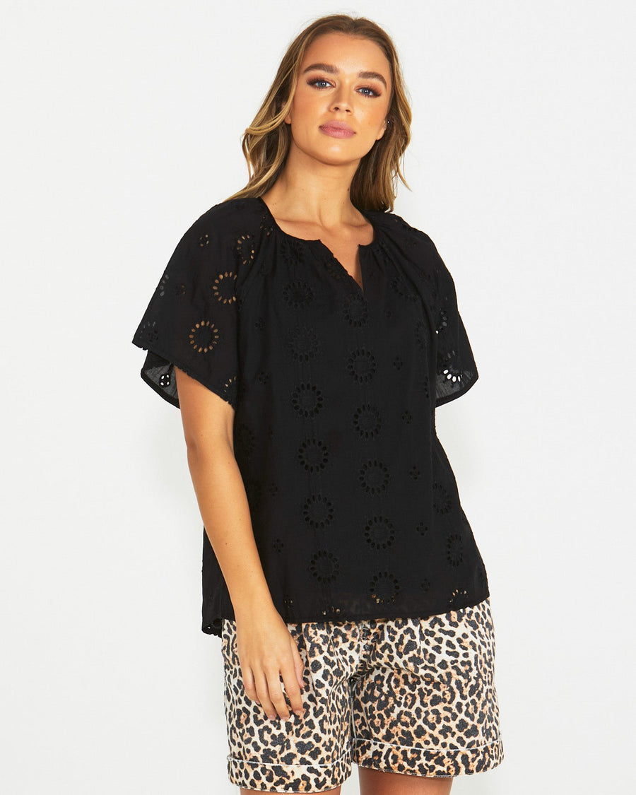 Sass Kirby Top Black