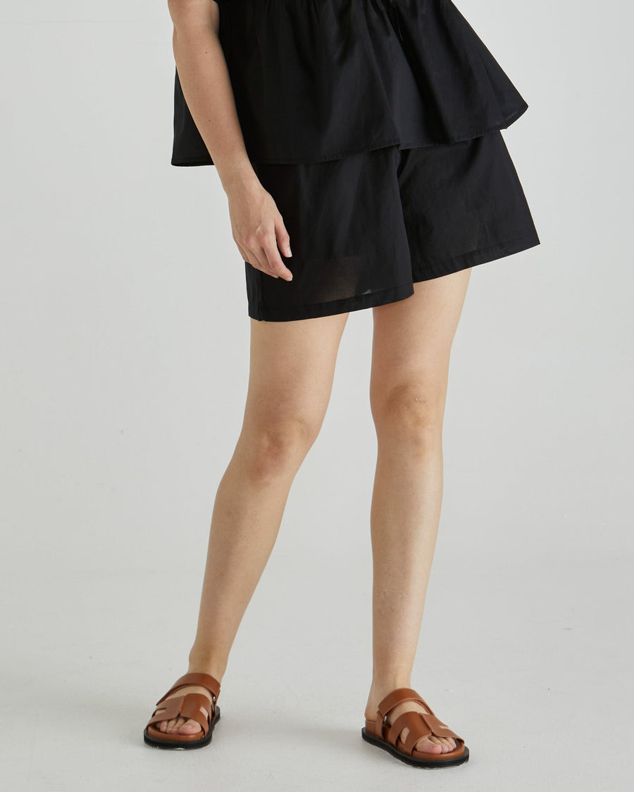 Sass Rumi Cotton Shorts Black