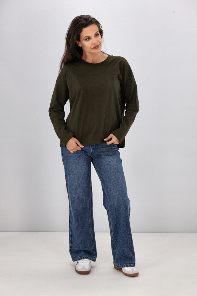 Shine On Essentials Long Sleeve Olive