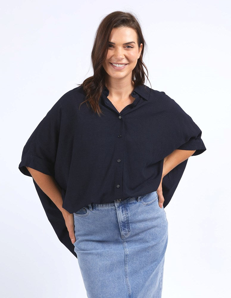 Elm Blaise Shirt Dark Sapphire