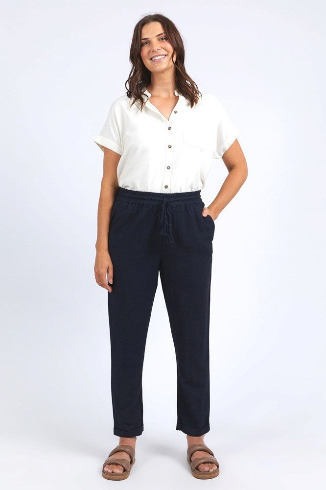 Elm Clem Relaxed Pant Dark Sapphire