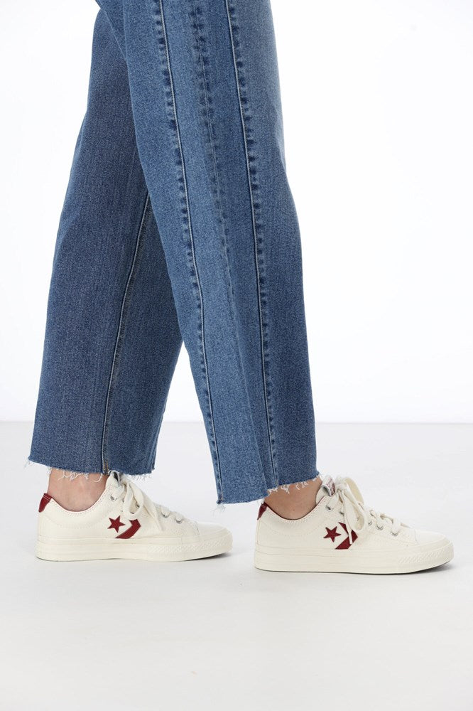 Converse Unisex Star Player 76 Archival Athletics Low Top Egret/Park Red