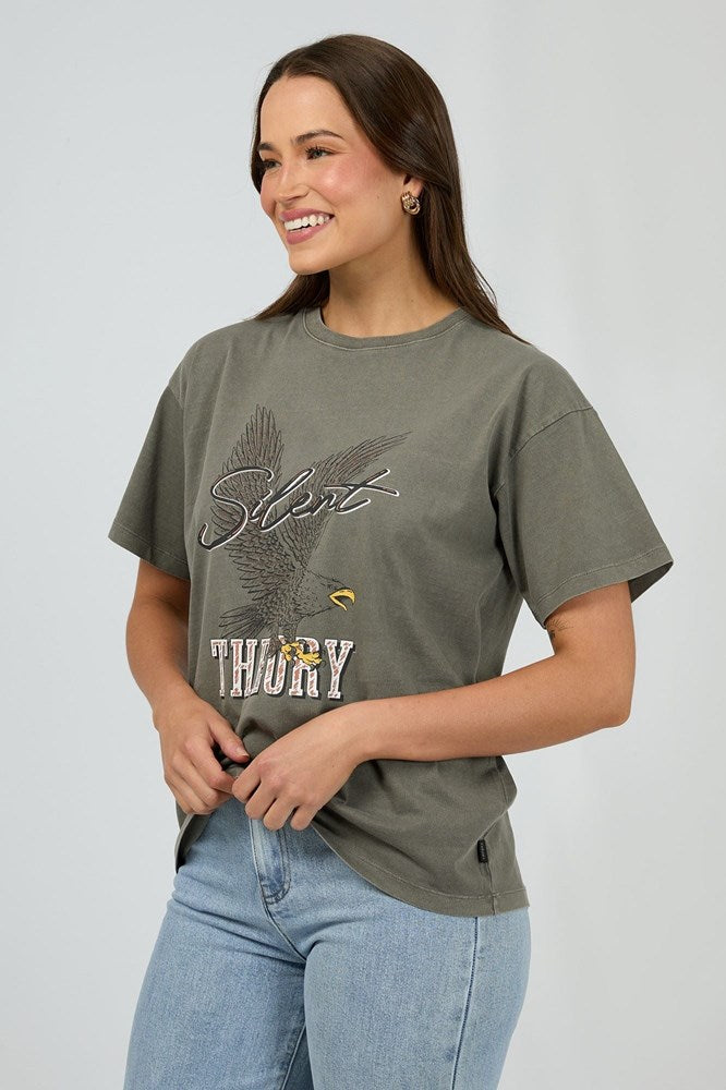 Silent Theory Departed Tee Coal