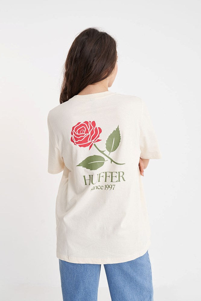 Huffer Relax Tee 190/Frame Ecru