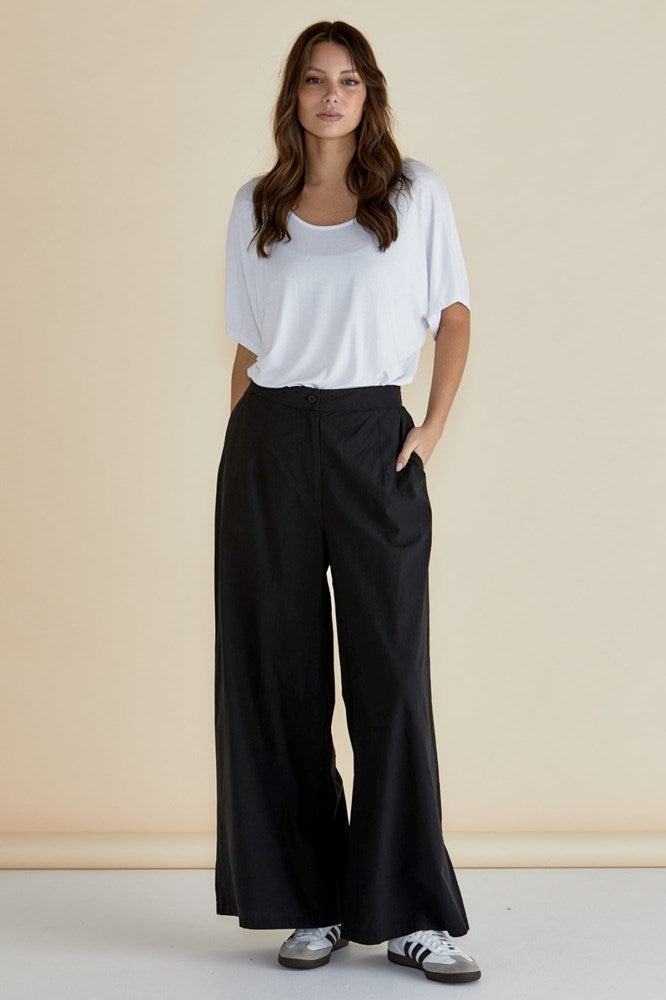 Betty Basics Wendy Wide Leg Pants Black