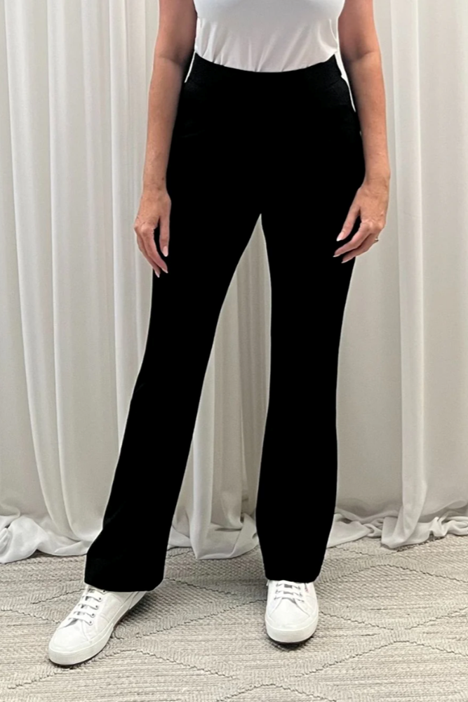 Threadz Carla Flare Pant Black