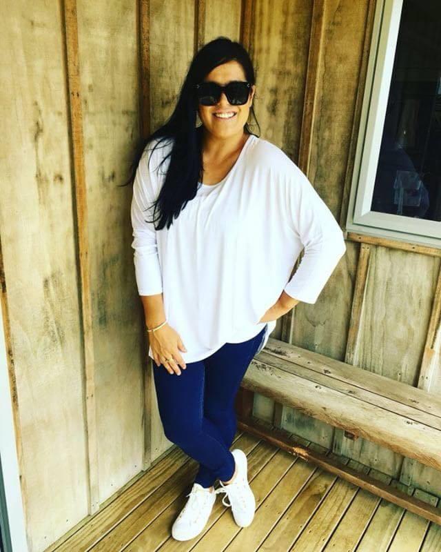 Betty Basics Milan 3/4 Sleeve Tee White