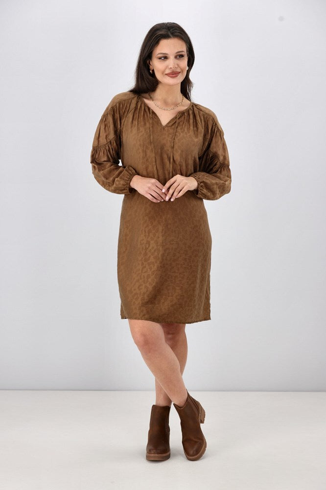 Gloss The Label Elissa Batwing Dress Toffee