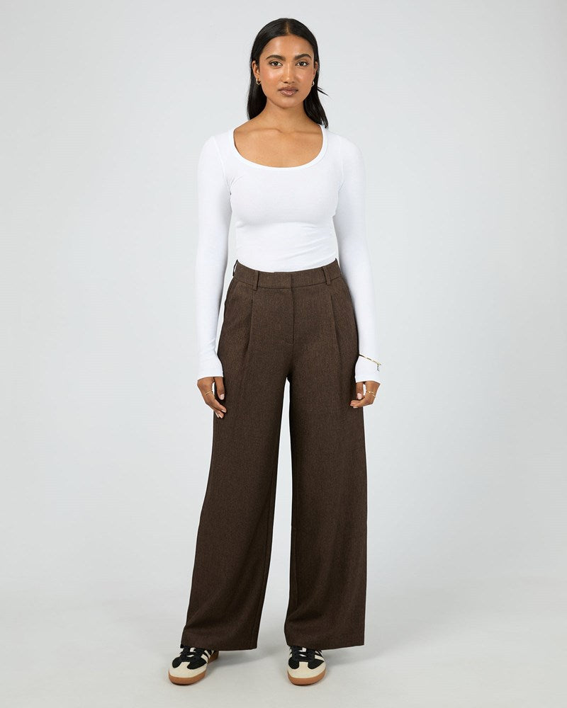 All About Eve Romy Wide Leg Pant Brown