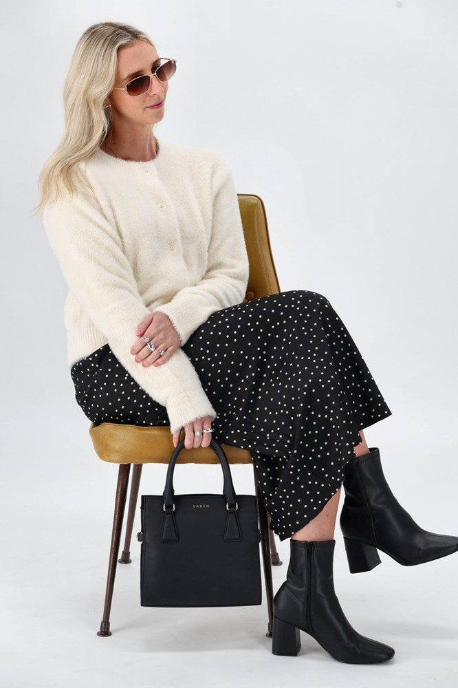 Minkpink Rowan Fluffy Cardi Ivory