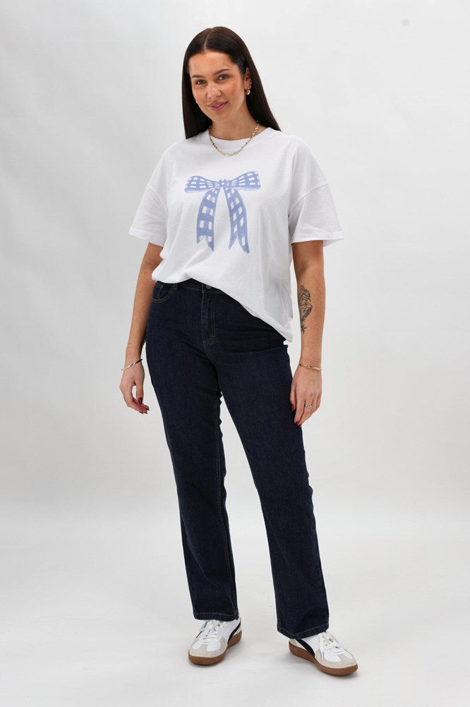 Shine On Label Jase Straight Jean Raw Indigo