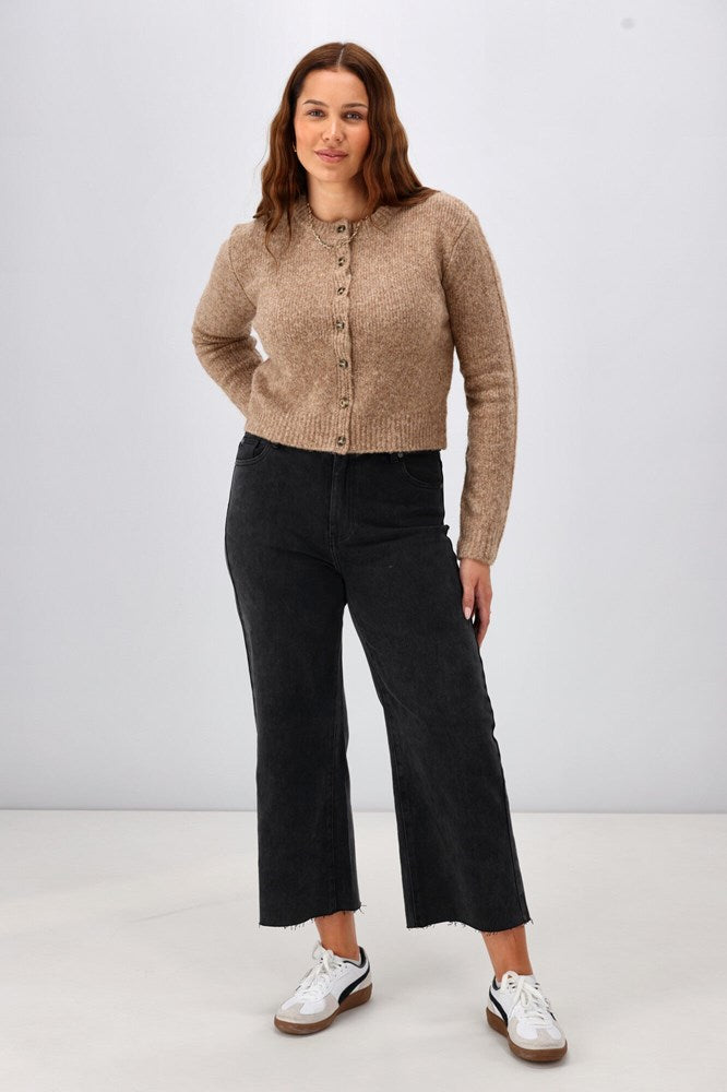 All About Eve Charlie High Rise Wide Washed Black