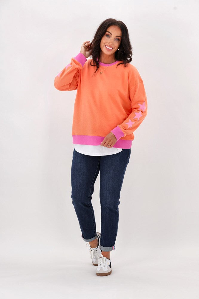 Rebel Club Stacey Star Crew Peach