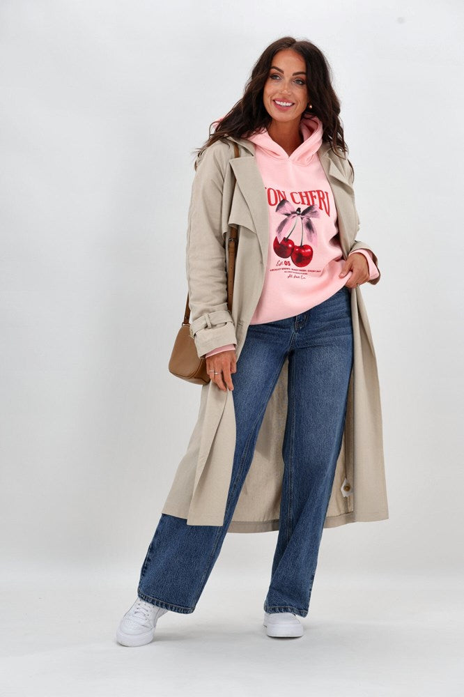 All About Eve Josie Box Hoodie Rose