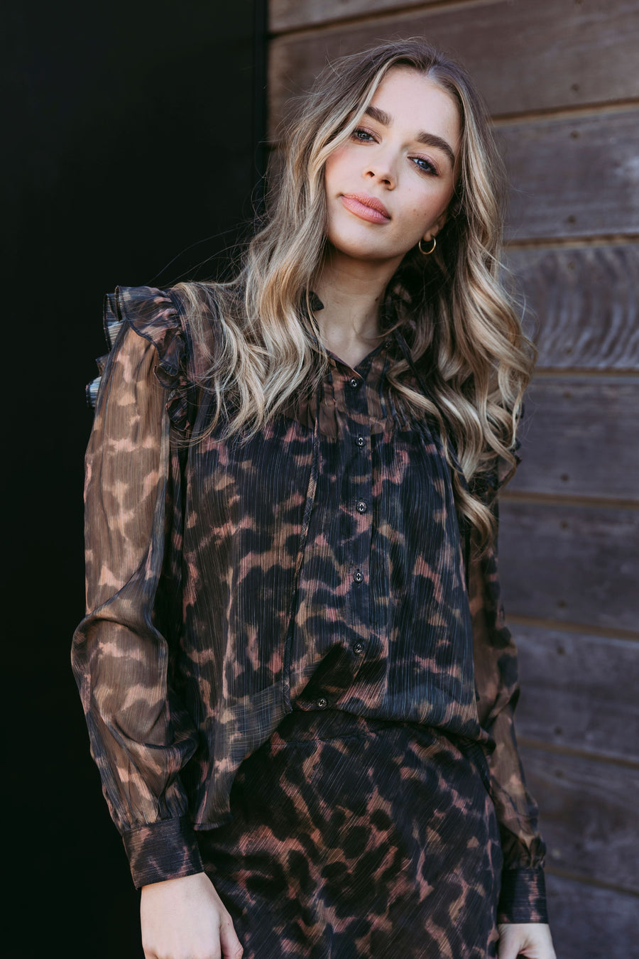 Foxwood Tulliana Leopard Top Leopard Print