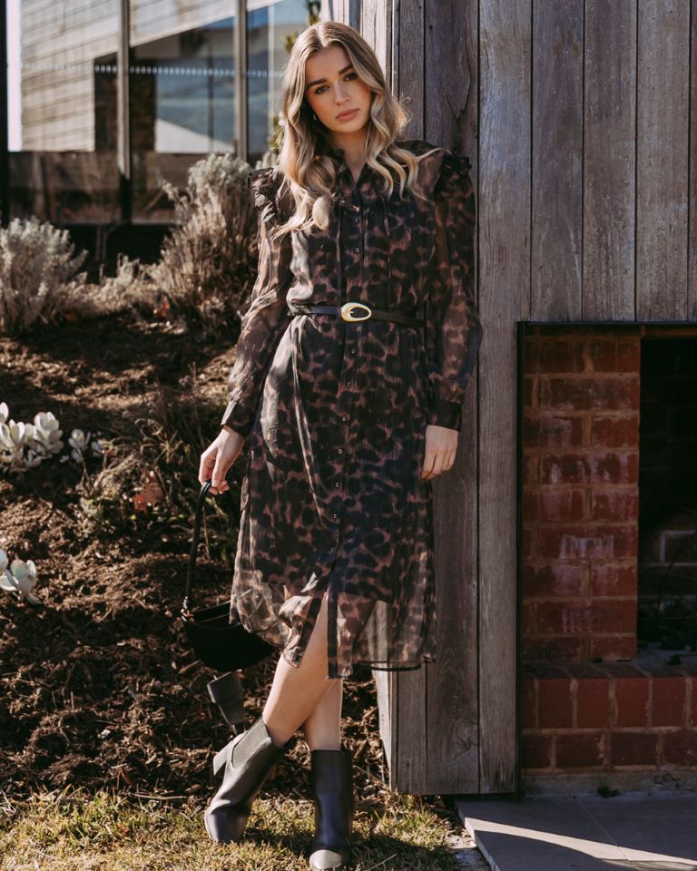 Foxwood Tulliana Leopard Dress Leopard Print