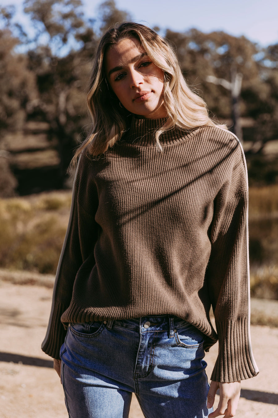 Foxwood Oliver Knit Coffee Quartz