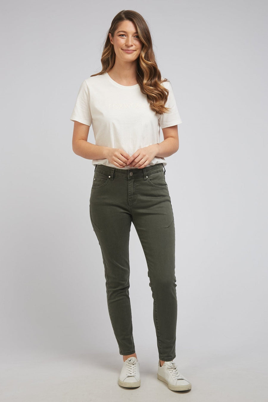 Foxwood City Jean Khaki