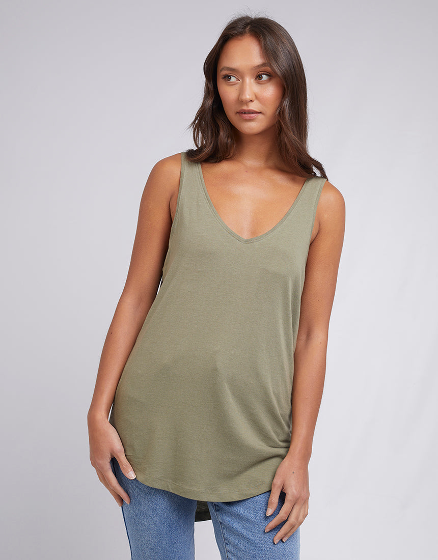 Silent Theory Zuri Tank Khaki