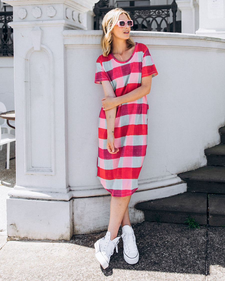 Elm Monaco Check Dress Multicolour Check