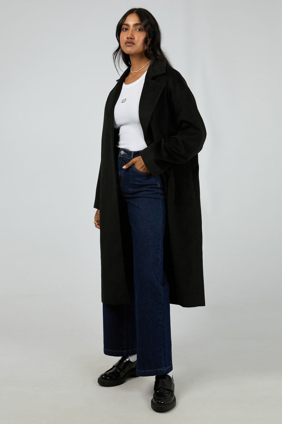 All About Eve Luxe Basic Coat Black