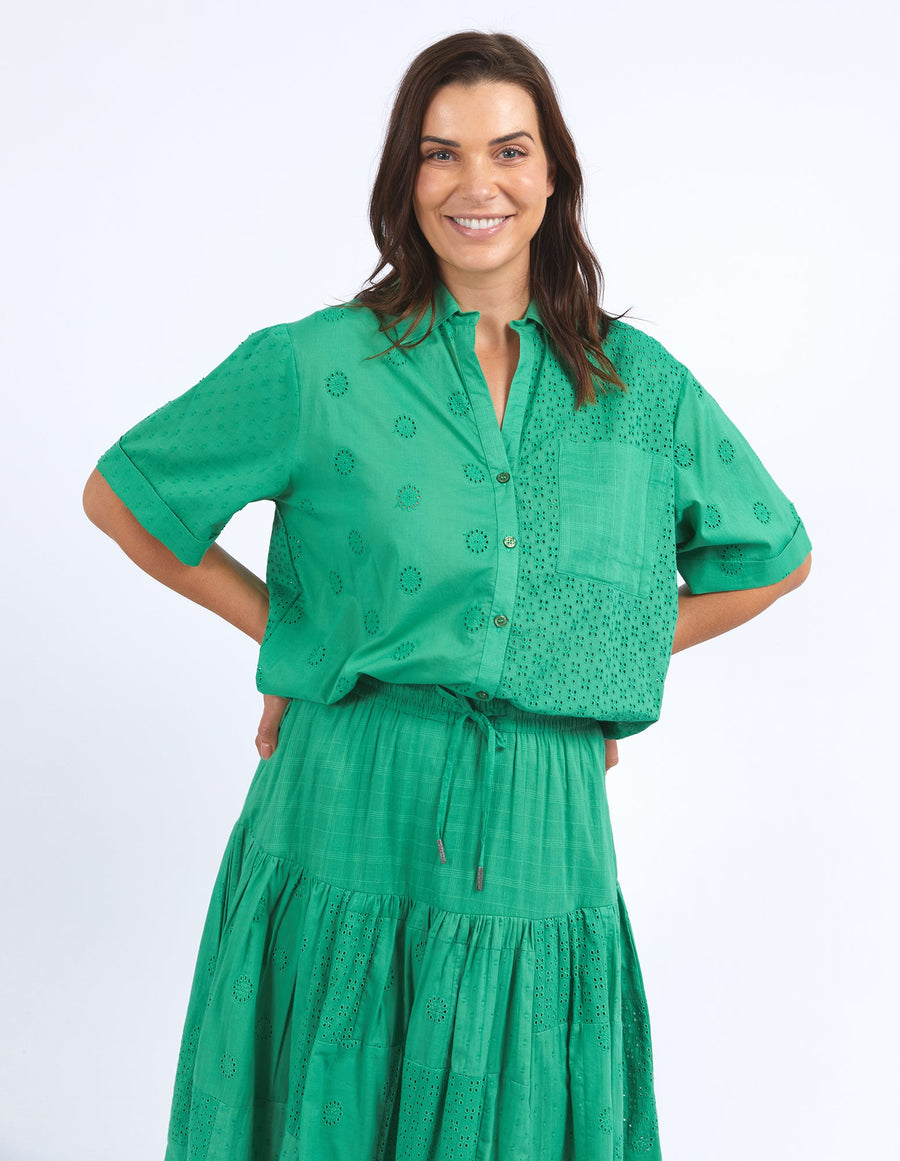 Elm Clementine Shirt Greenbriar