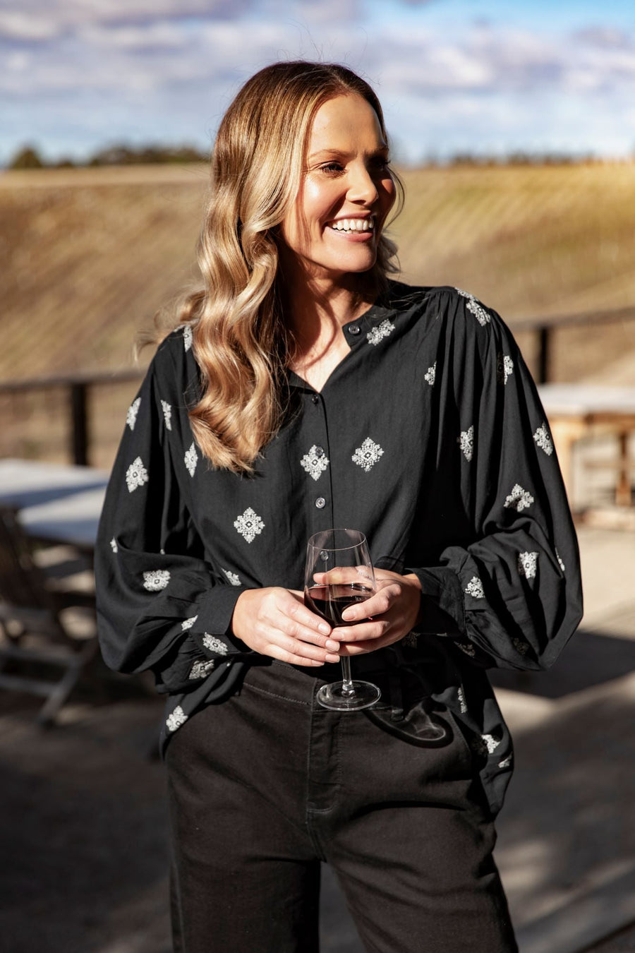 Elm Georgina Print Blouse Georgina Print