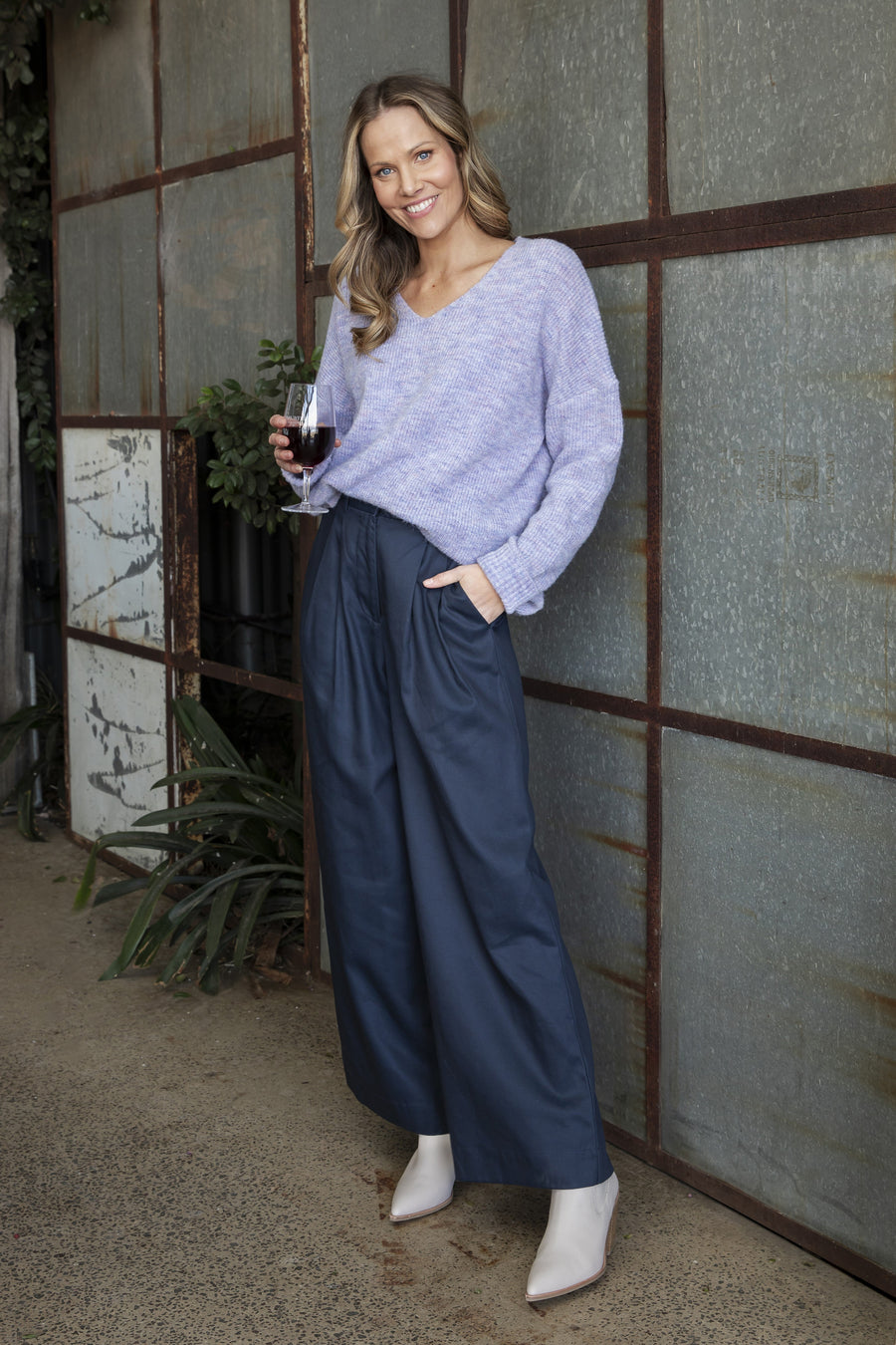 Elm Darcy Pant Dark Sapphire