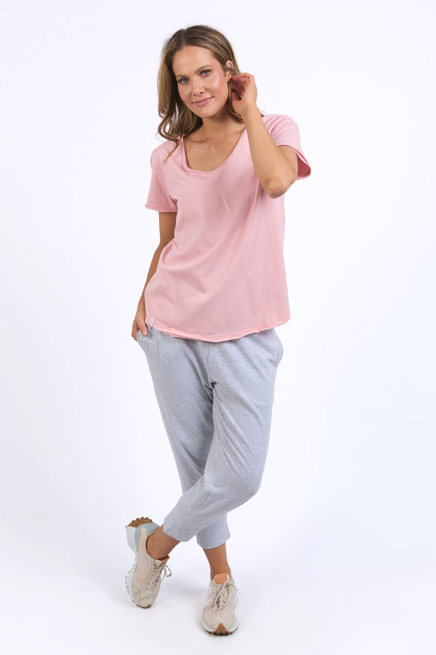 Elm Pima Vee Tee Blush Pink