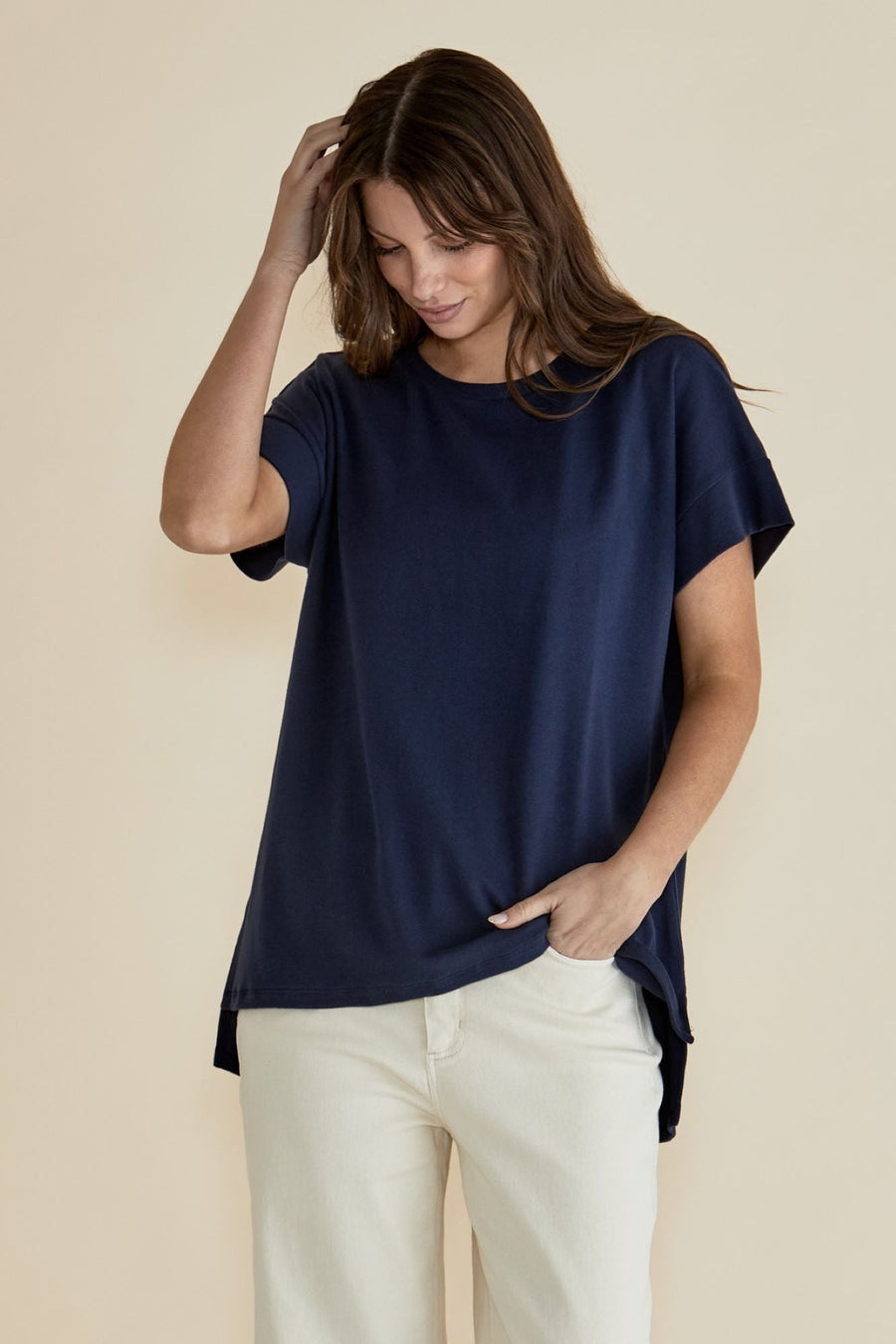 Betty Basics Willa Tee Navy