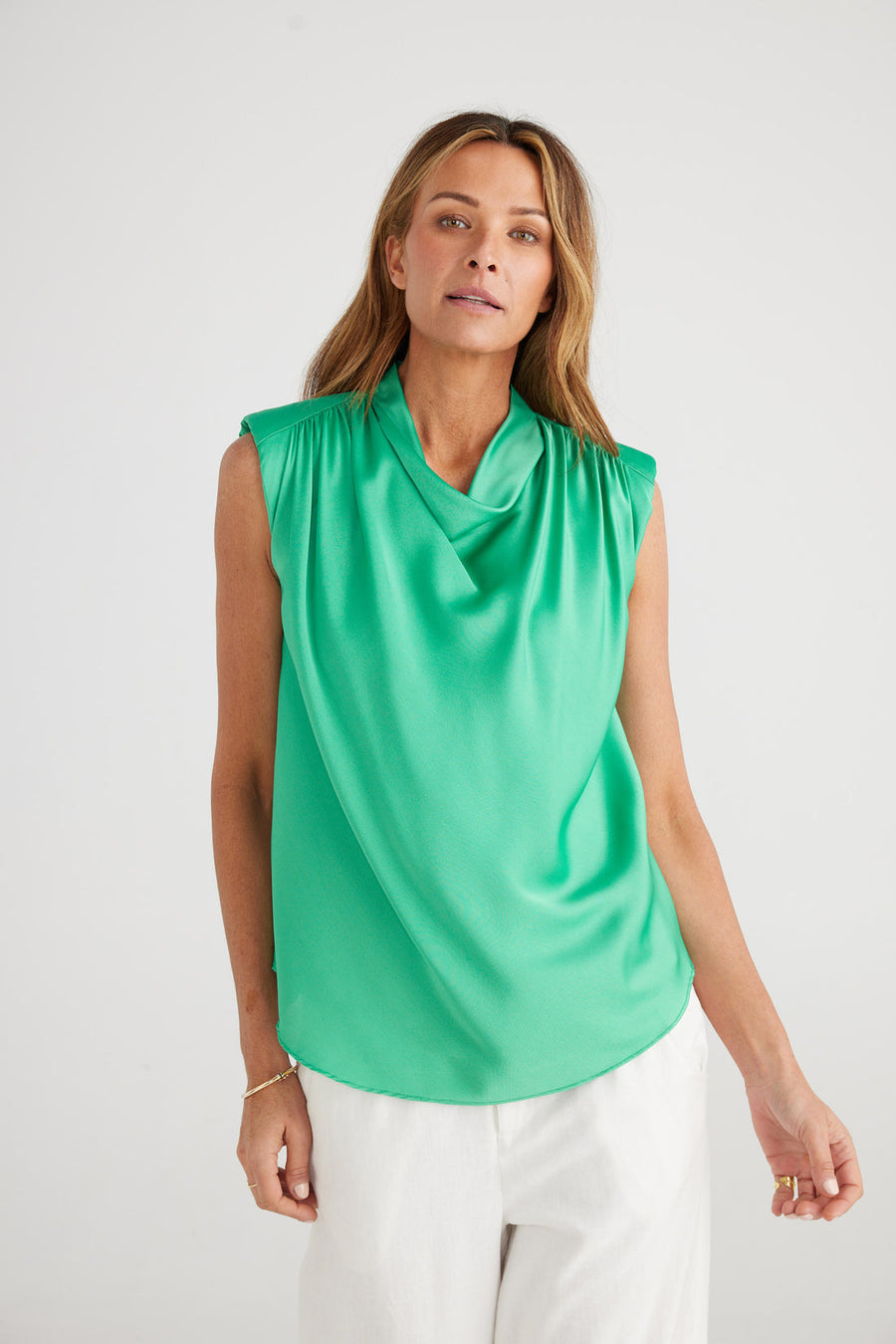 Brave+True Jana Top Green