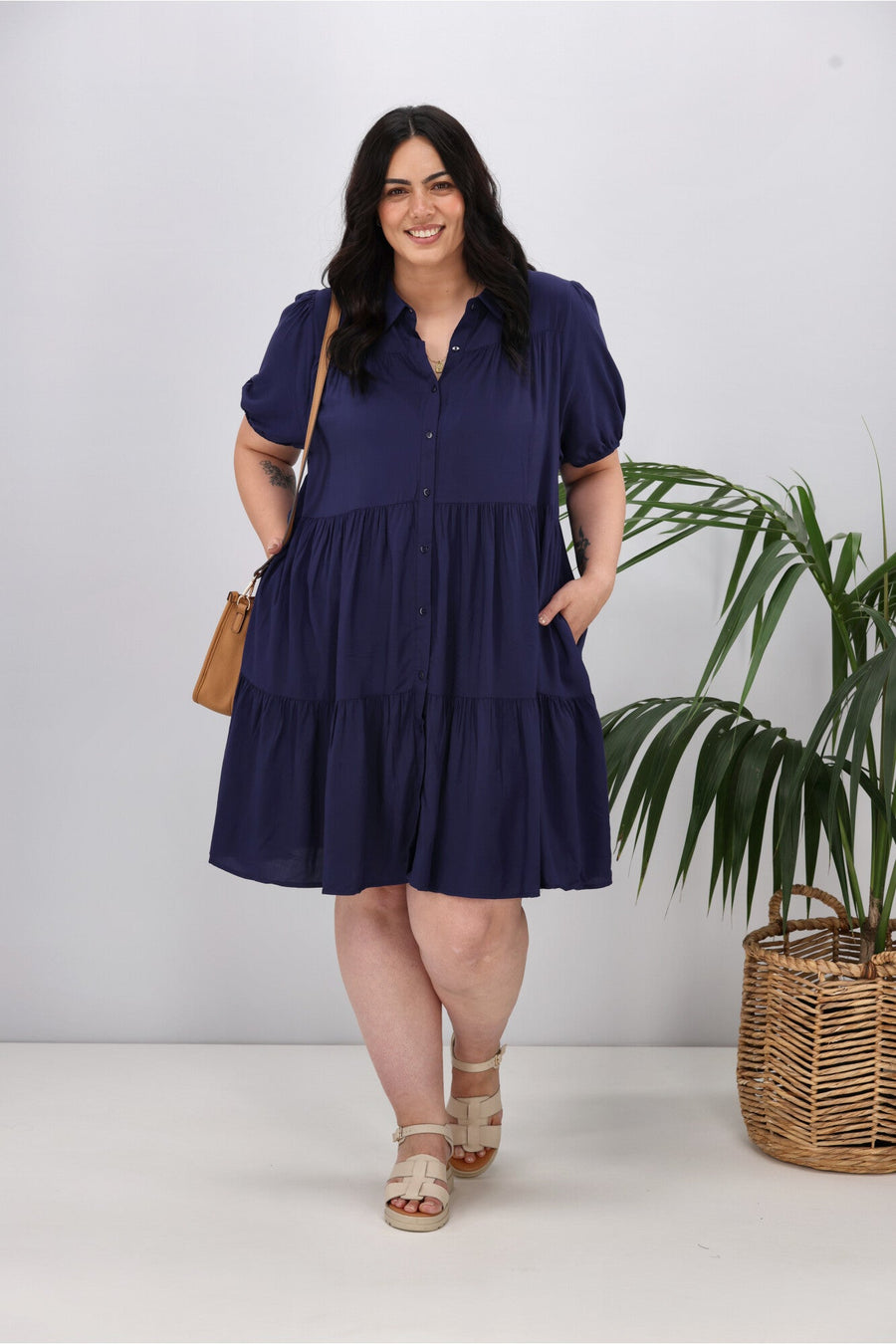 Boho Australia Masie Dress Navy