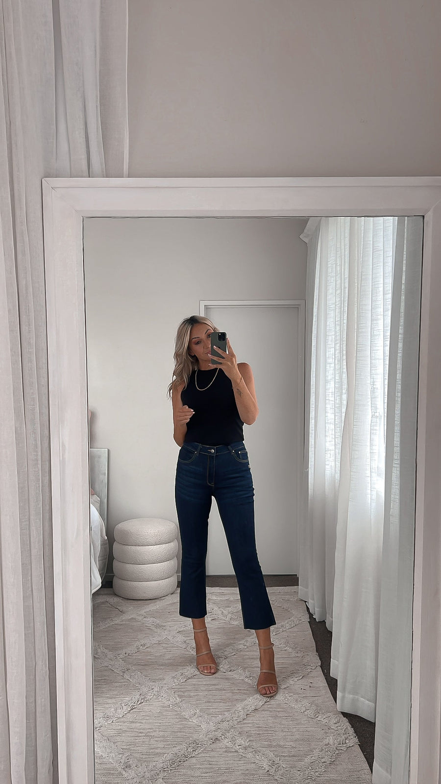 Shine On Label Devon Cropped Bootcut Jean