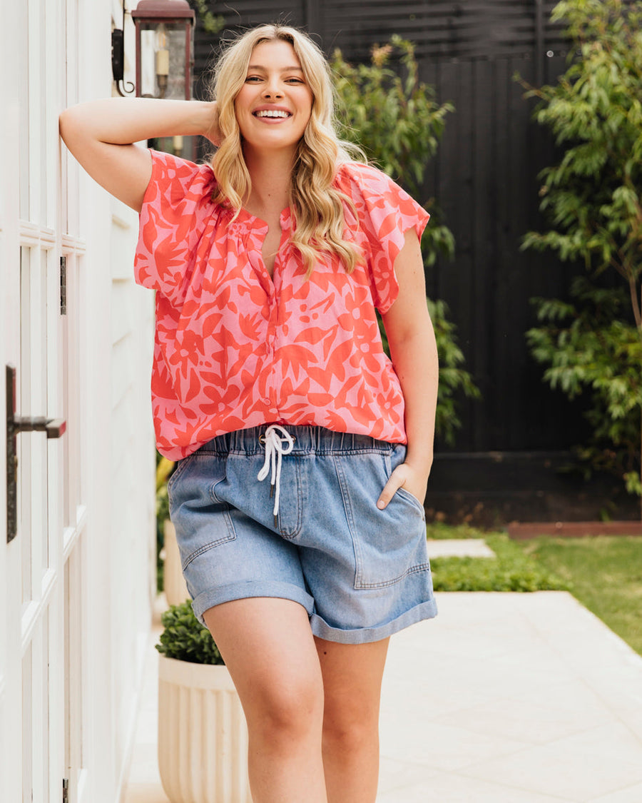 Elm Sunset Hour Blouse Sunset Hour Print