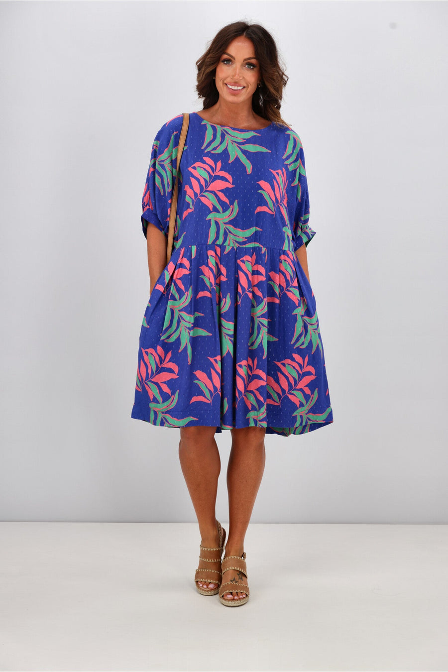 Elm Leilani Dress Lani Tropical Print