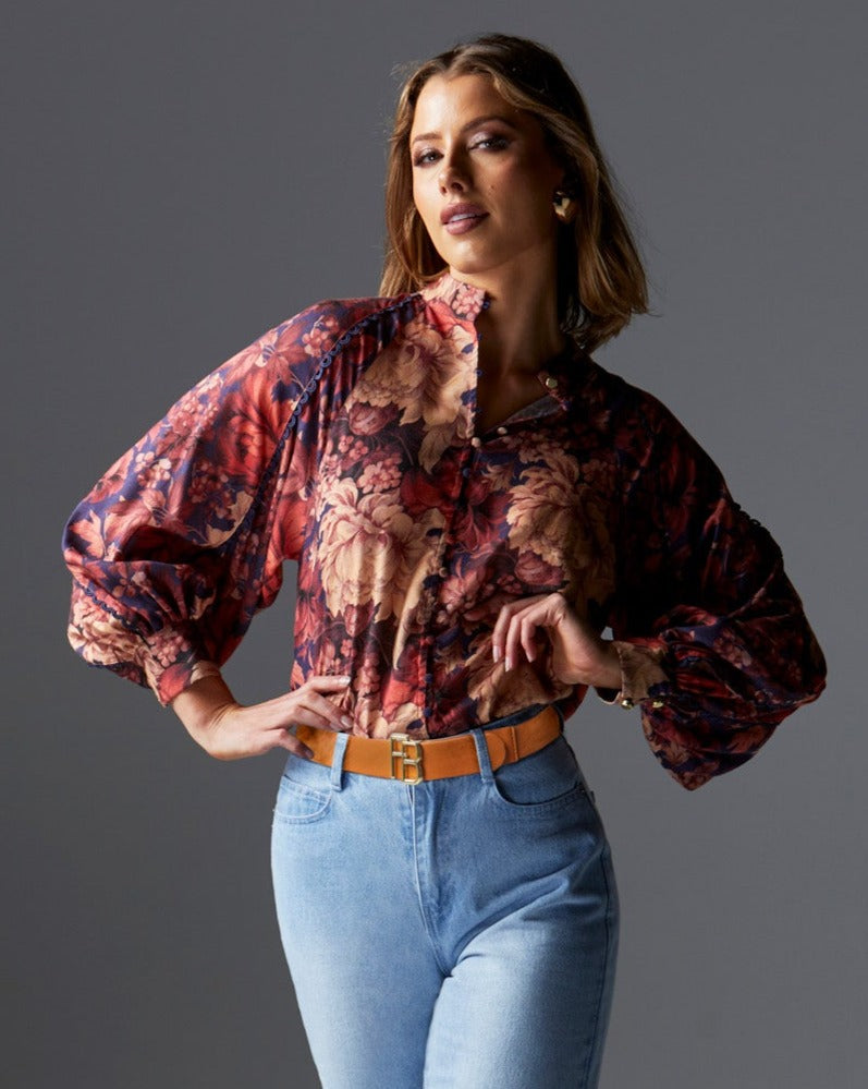 Fate Berry Kiss Blouse Floral