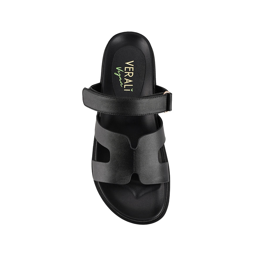 Verali Oswald Footbed Slides Black