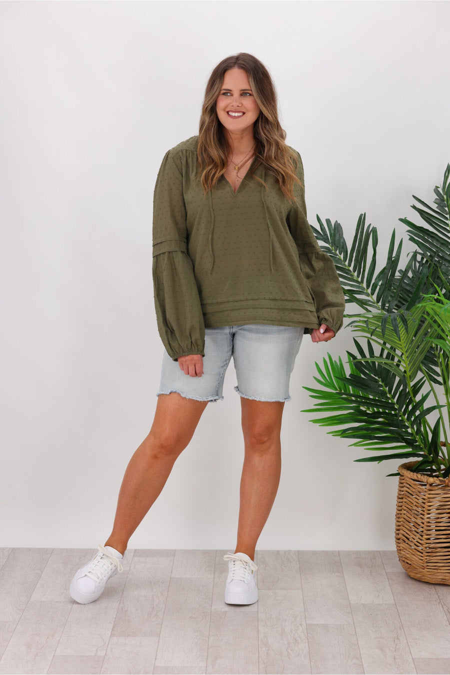 RPM August Blouse Khaki