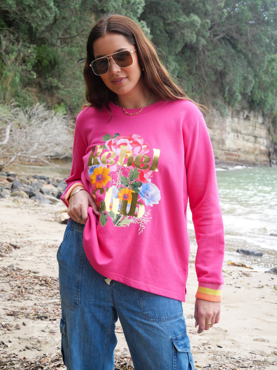 Rebel Club Flower Dream Crew Pink