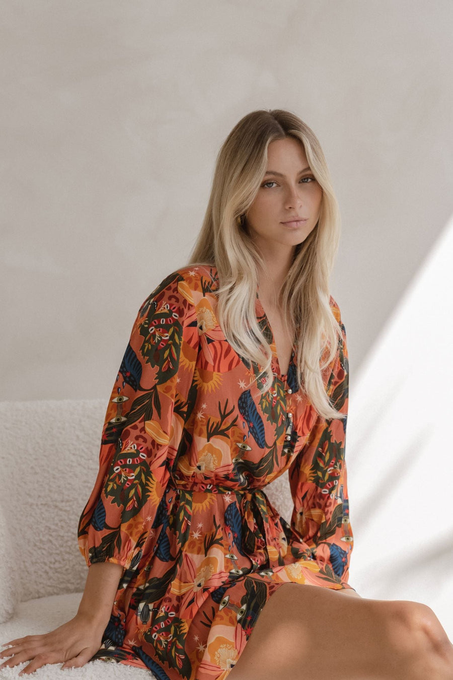 Sass Zelda Dress Desert Print