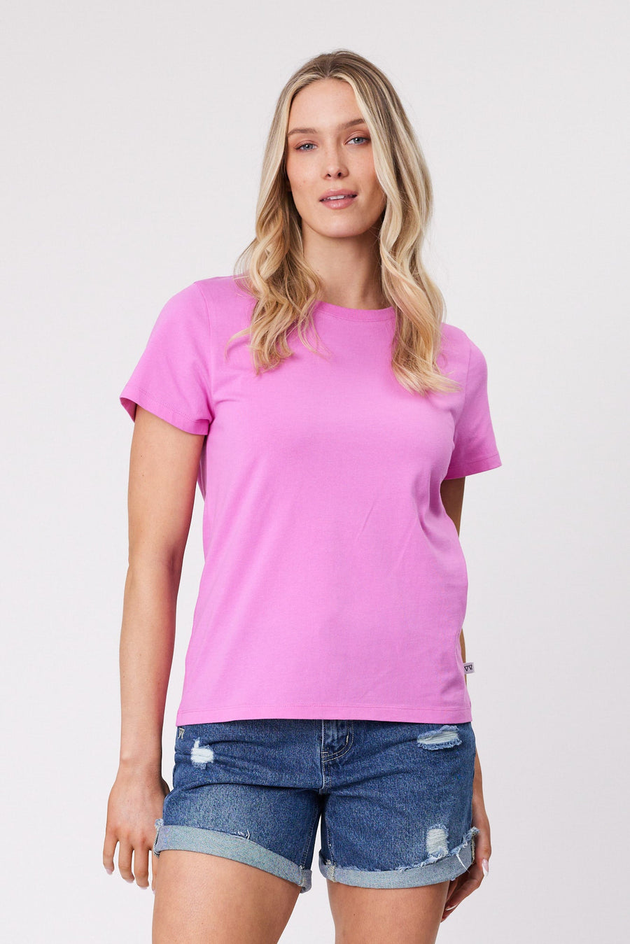 Shine On Essentials Tee Super Pink