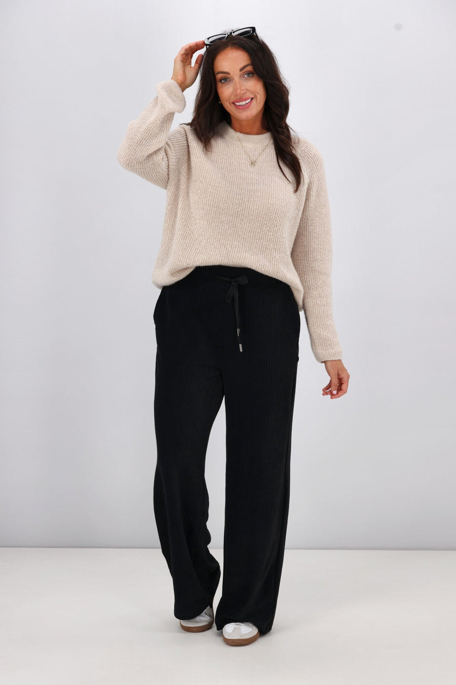 Shine On Label Azariah Cord Pant Black