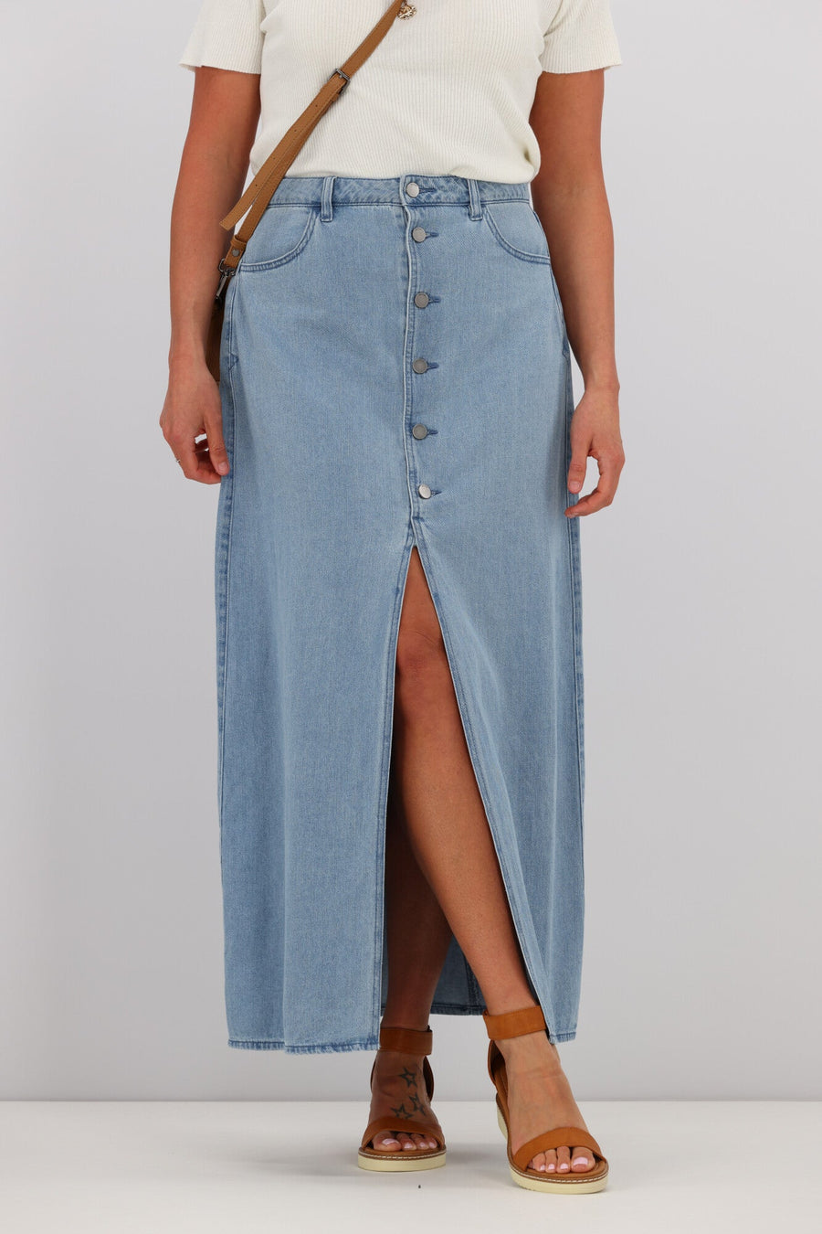 Volcom Chill Trap Skirt Denim Skirt Blue