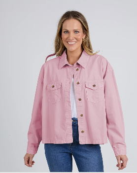 Elm Lucy Denim Jacket Soft Pink