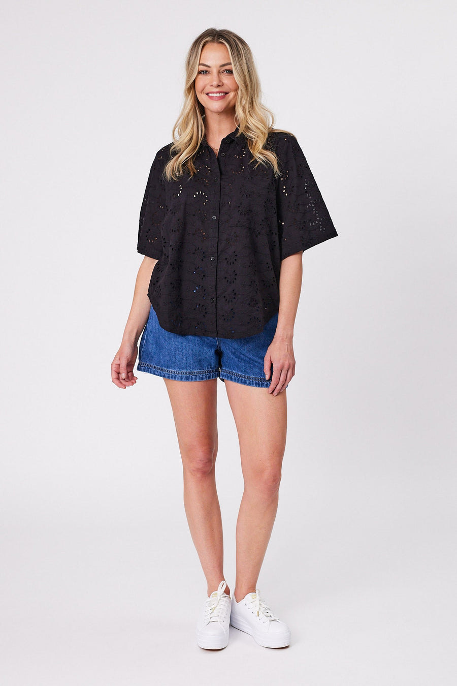 Gloss by Shine On Calliope Broderie Shirt