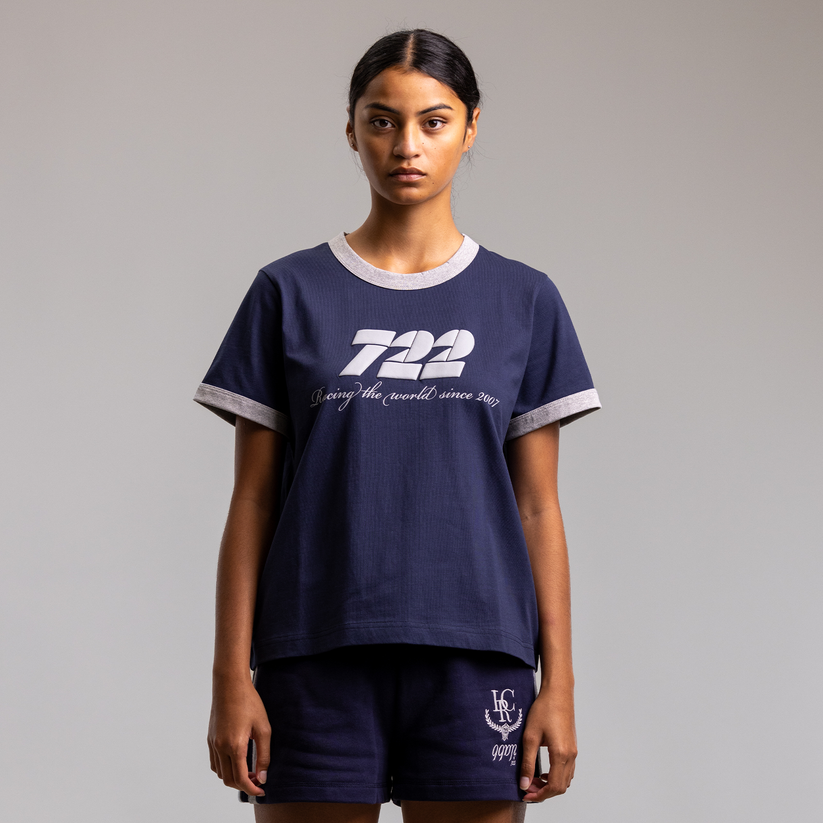 Ilabb Athletic Oversized Block Tee Navy