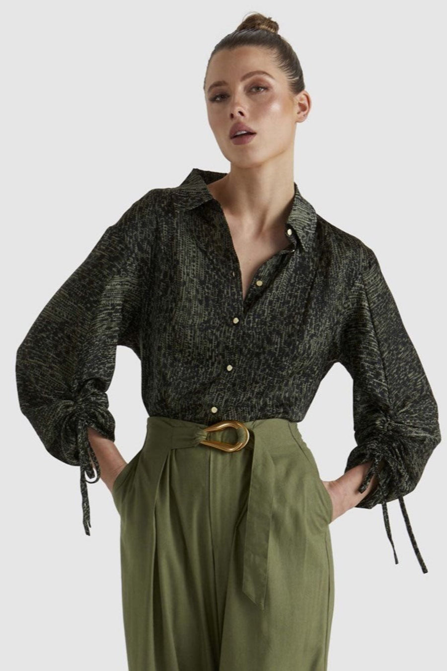 Fate Explorer Shirt Khaki Leopard