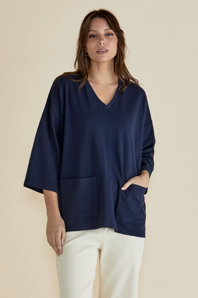 Betty Basics Raven Top Navy