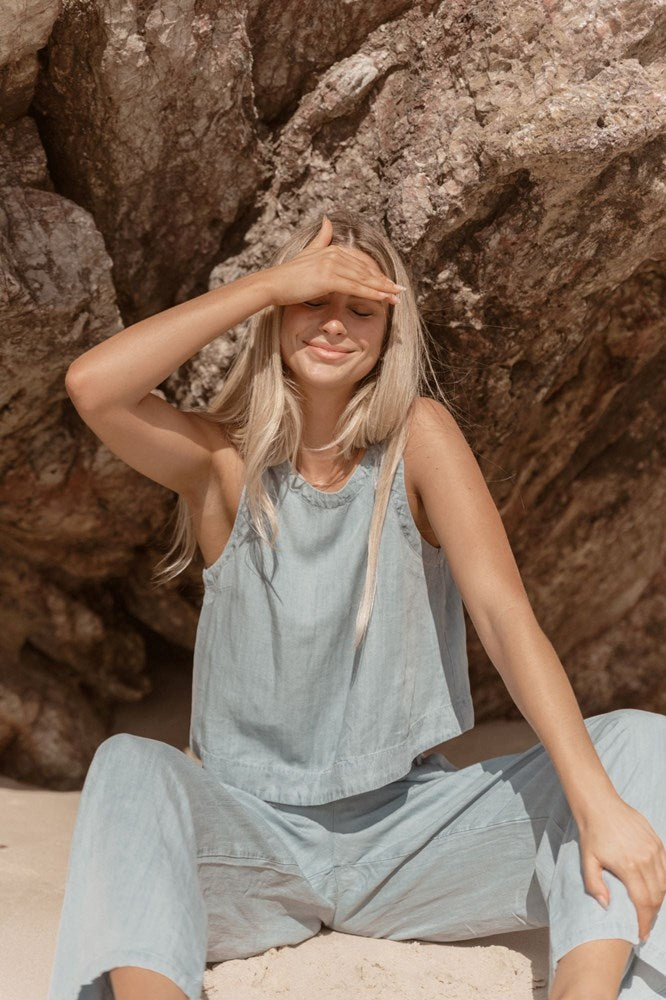 Sass Rye Tank Chambray