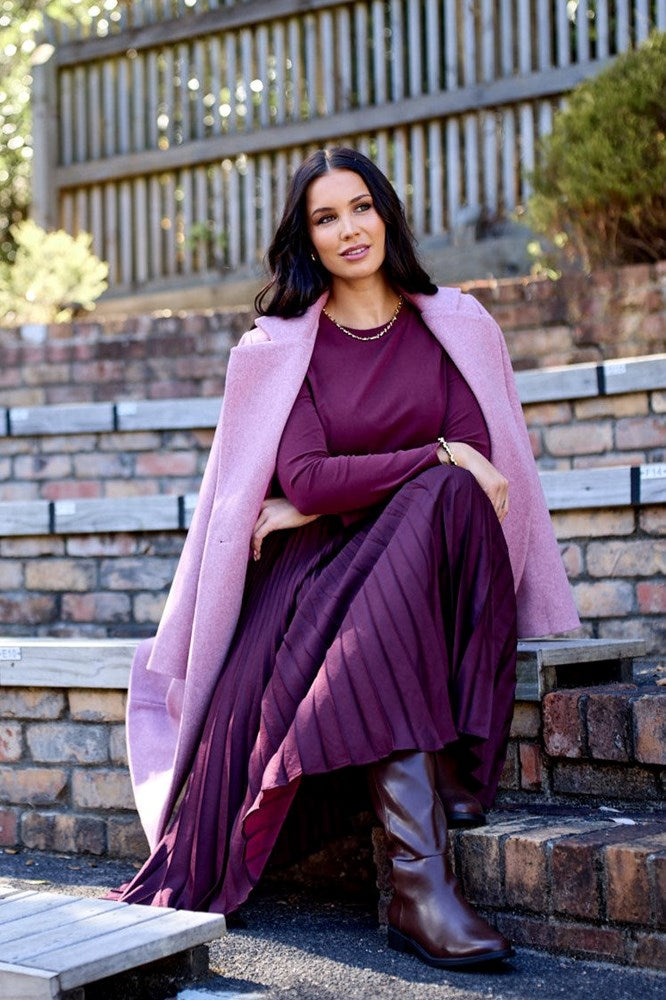 Shine On Label Caspian Winter Coat Pink